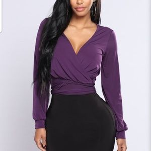 BRAND NEW wrap top!